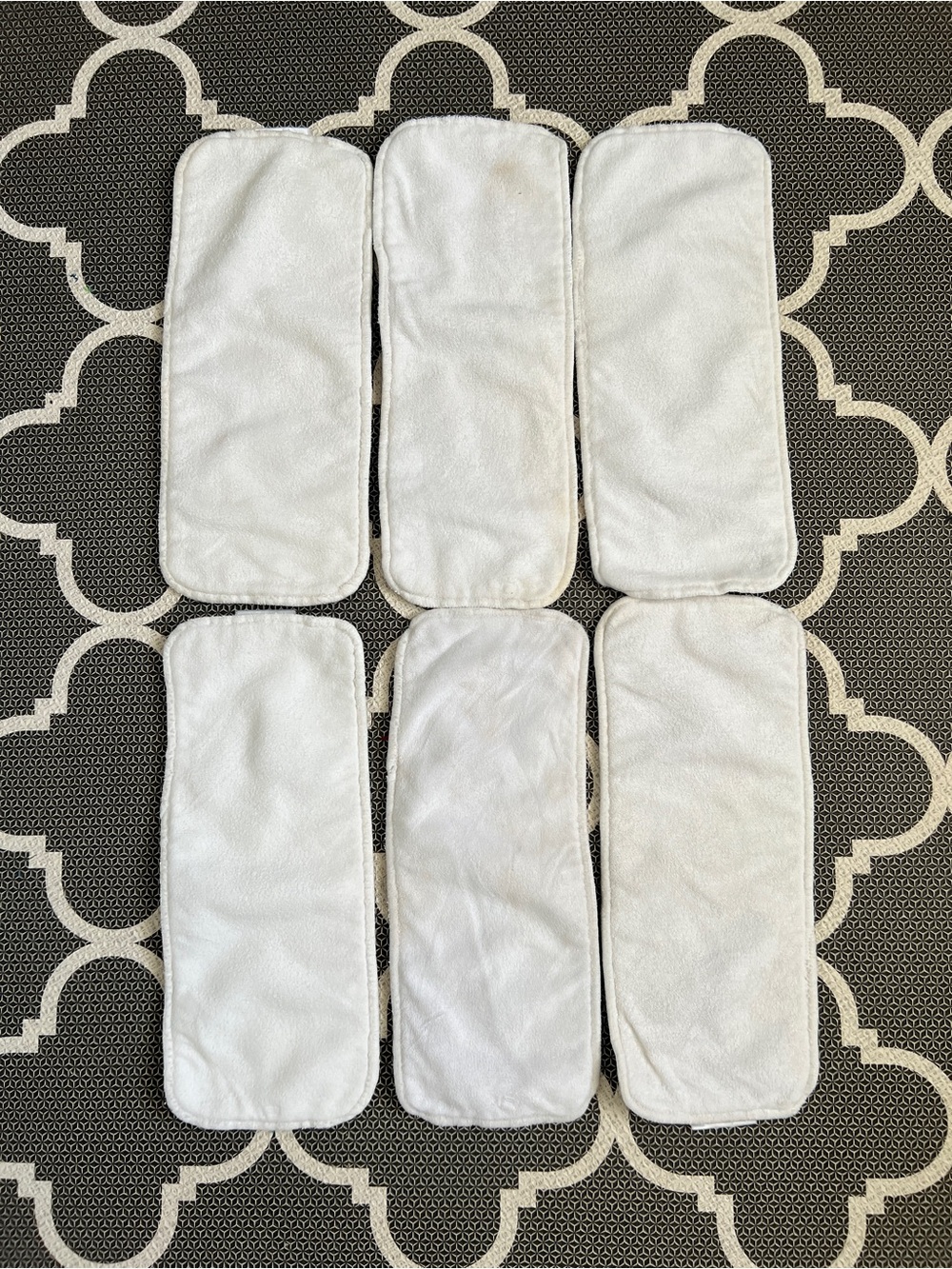 Set of 6 Alvababy bamboo baby cloth diaper inserts